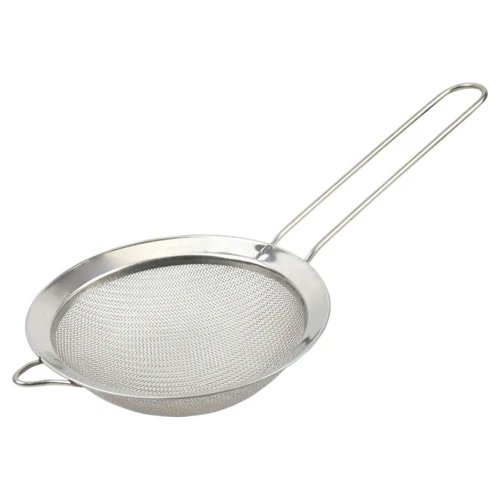 Peneira de inox cabo de metal 10cm b1090 b44