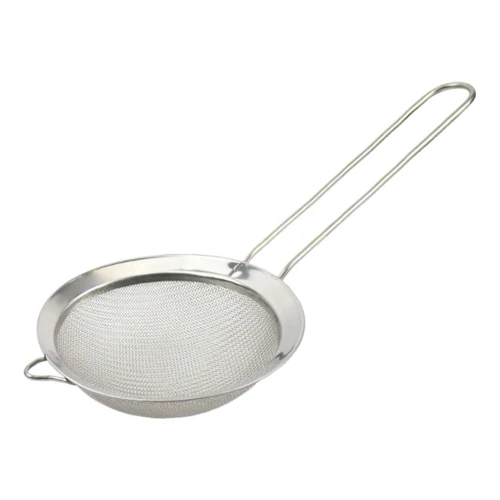 Peneira de inox com cabo de metal 7cm
