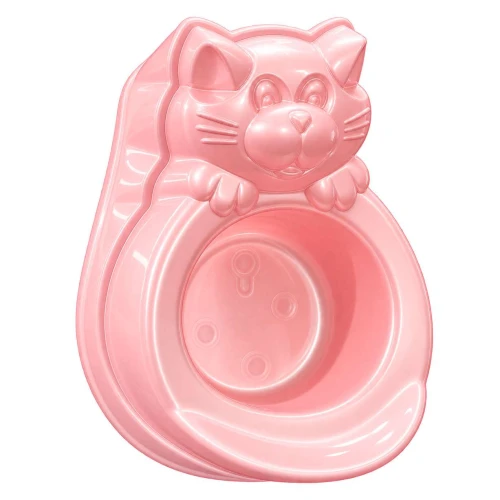 Peniquinho gatinho Baby rosa perolado Plastibrasil