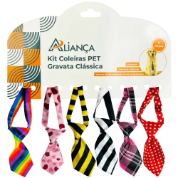 Pet coleira gravata classica cetim sortido