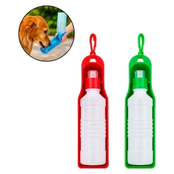 Pet garrafa plástica para cão bebedouro portátil sortidos
