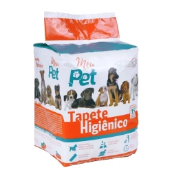 Pet tapete Higiênico 15 unidades 58x60cm branco