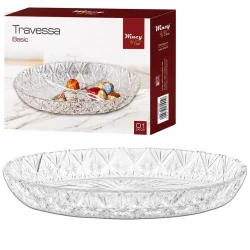 Petisqueira vidro travessa basica 27,5x18cm