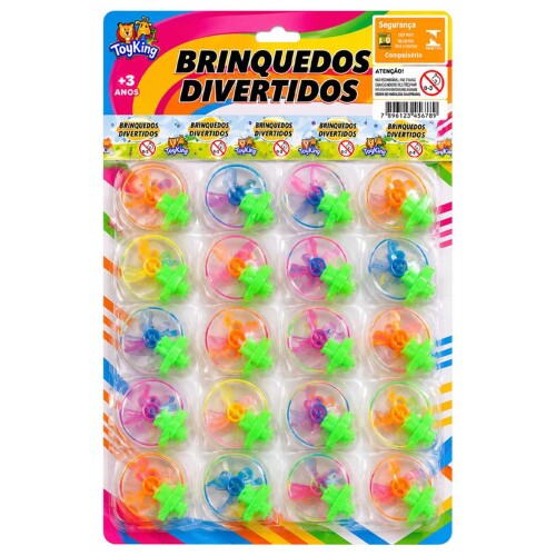 Pião plástico giroscópio com 20 unidades sortidas