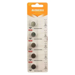 Pilha bateria lr44 alcalina 1,5v com 05 unidades