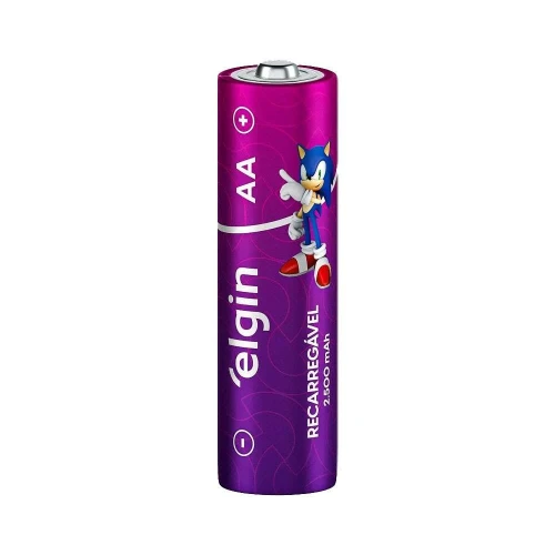 Pilha recarregável AA 2700mah com 02 unidades Elgin