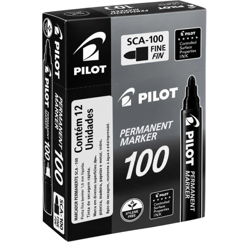 Pincel permanente industrial marker sca-100 preto Pincel permanente industrial marker sca-100 preto