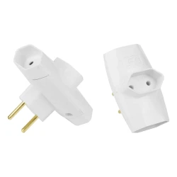 Pino adaptador T 03 saídas de 02 pinos blister F.C