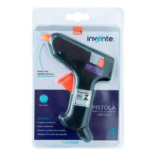 Pistola para cola quente pequena 10W bivolt Brw