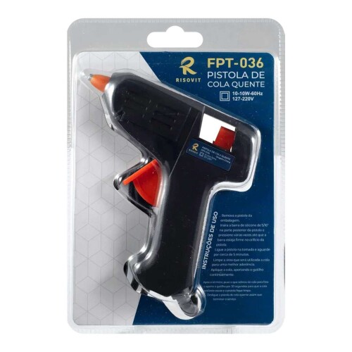 Pistola para cola quente pequena 10w bivolt Risovit