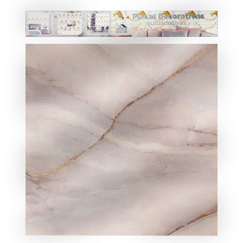 Placa adesiva decorada pvc 60x60cm sort (v)