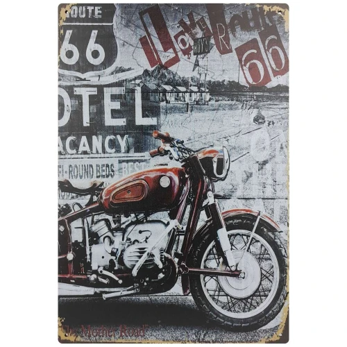 Placa de metal com dizeres e figuras 20x30cm sortida