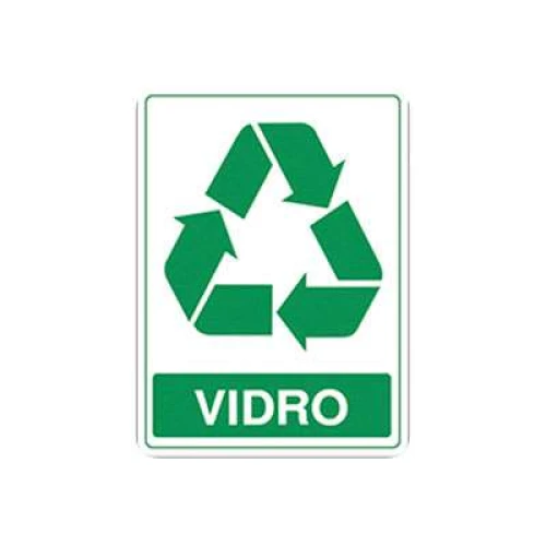 Placa de sinalização adesivo tipos de lixo 15x20cm Acesso Placas