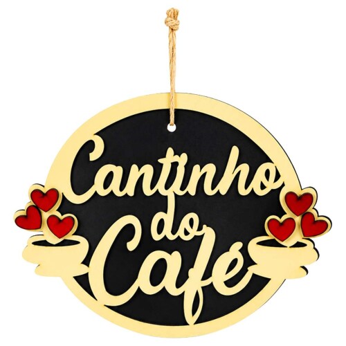 Placa decorativa mdf cantinho do café sortidas Placa decorativa mdf cantinho do café sortidas