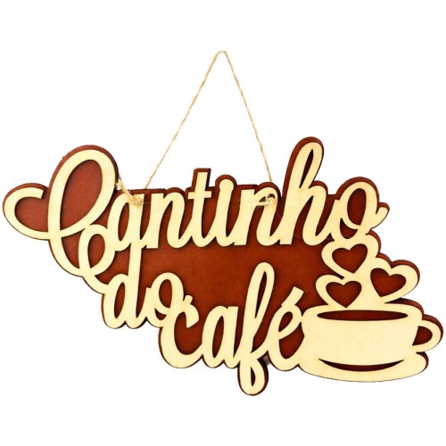 Placa decorativa mdf cantinho do café sortidas Placa decorativa mdf cantinho do café sortidas