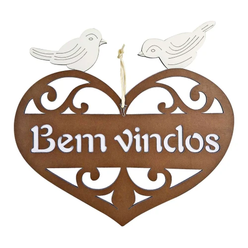 Placa decorativa para pendurar bem vindos sortido