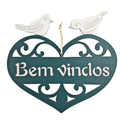 Placa decorativa para pendurar bem vindos sortido