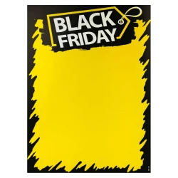 Placa papel black friday vertical a4 25 unidades