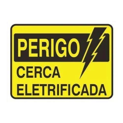 Placa sinalização plastico 