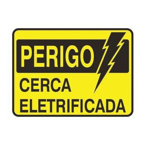 Placa sinalização plastico 