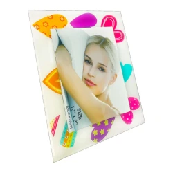 PORTA RETRATO 20X25 VIDRO DECORADO BA-51942