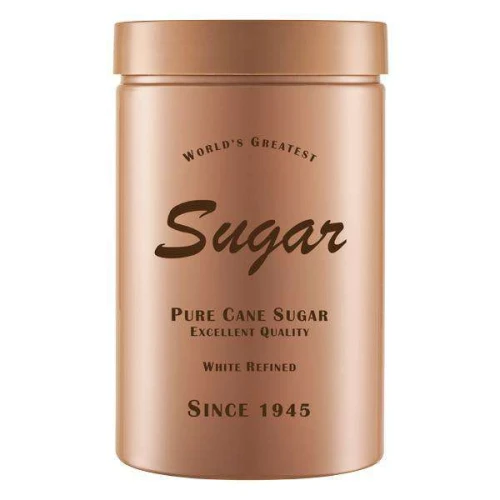 Pote plástico bege lata retro açucar 1500ml Pote plástico bege lata retro açucar 1500ml