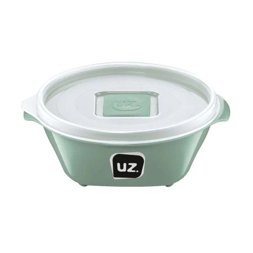 Pote plástico redondo multiuso 350ml verde menta Uz