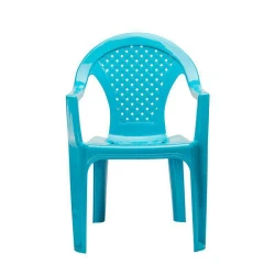 Poltrona plástica infantil Lisa azul ref0386 plasmont