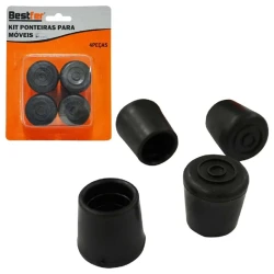 Ponteiras para pés de moveis 25mm 4 peças