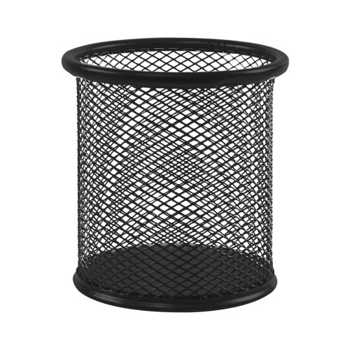 Porta canetas metal aramado 9,5x8,8cm preto Clink