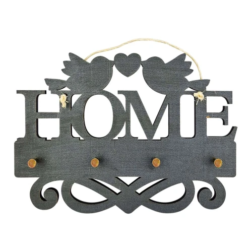 Porta chaves MDF Home com 04 lugares sortido