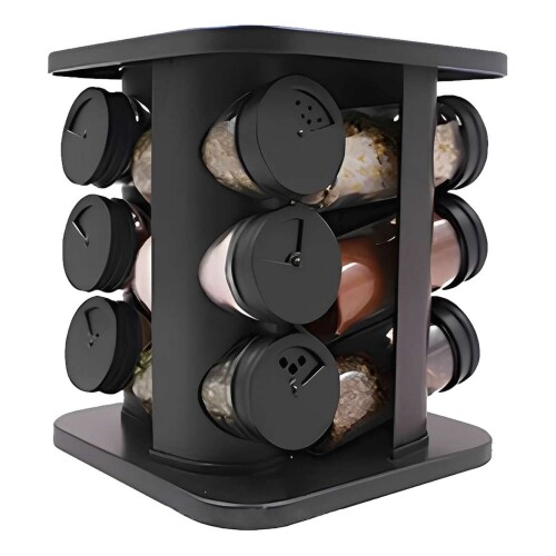 Porta condimentos com base giratória 13 peças 90ml Porta condimentos com base giratória 13 peças 90ml