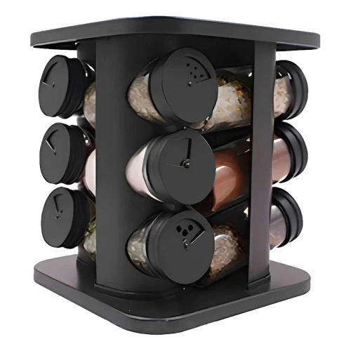 Porta condimentos com base giratória 13 peças 90ml Porta condimentos com base giratória 13 peças 90ml