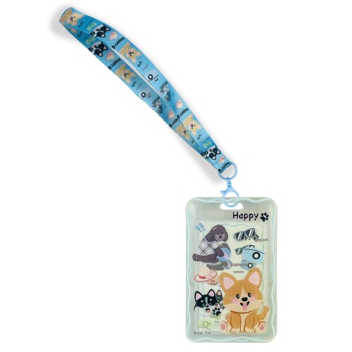 Porta cracha e cartão plástico decorado 54mmx90mm