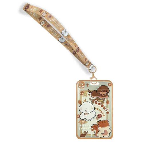 Porta cracha e cartão plástico decorado 54mmx90mm