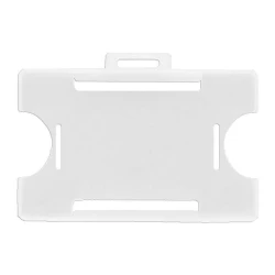 Porta crachá plástico incolor 90x60mm com 10 unidades Kit