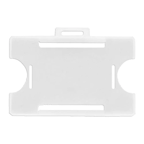 Porta crachá plástico incolor 90x60mm com 10 unidades Kit Porta crachá plástico incolor 90x60mm com 10 unidades Kit