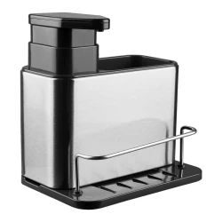 Porta detergente/bucha inox dosador 9847