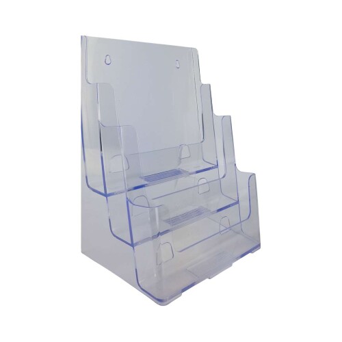 Porta documento para parede cristal tripla vertical