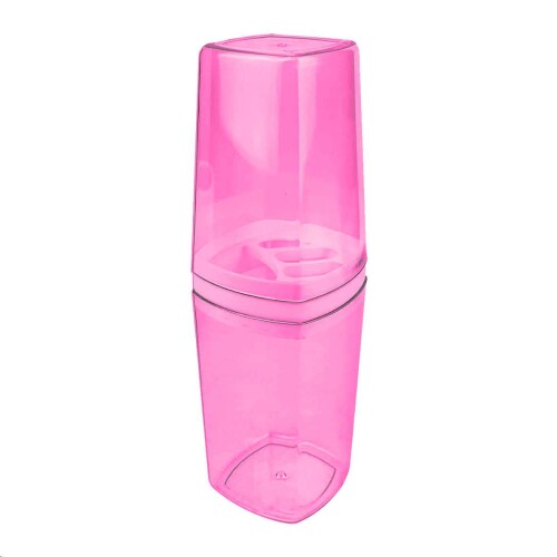 Porta escova dental com tampa PlastiBrasil Porta escova dental com tampa PlastiBrasil