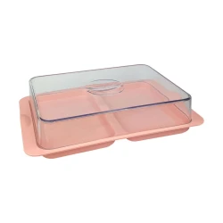 Porta frios plástico com 02 divisórias sortidos Plastutti