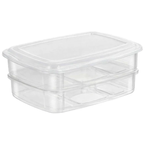 Porta frios plástico retangular 02 peças Ercaplast