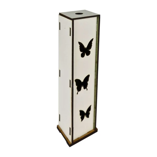 Porta incenso MDF decorado 25cm sortido