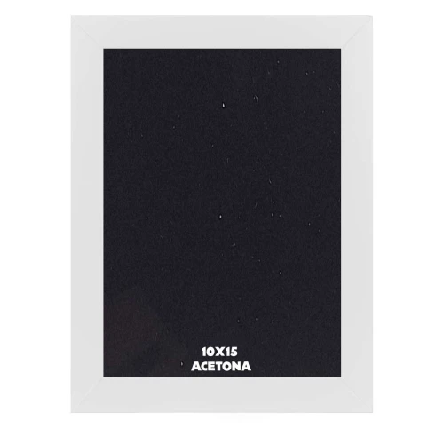 Porta retrato 10x15 madeira acetato preto e branco