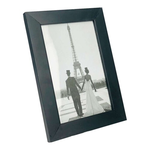 Porta retrato 10x15 simples de madeira e acetato Brum Emoldurados