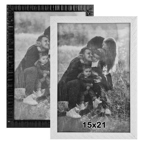 Porta retrato 15cm x 21cm simples de madeira sortidos