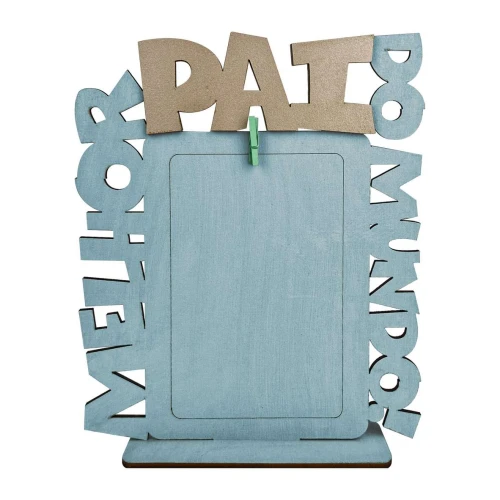 Porta retrato MDF melhor pai 10x15 sortido