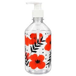 Porta sabonete líquido 450ml Paris Flor Plasduran