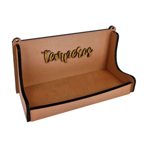 Porta temperos MDF para pendurar multiuso sortido