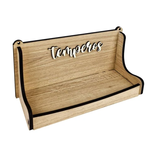 Porta temperos MDF para pendurar multiuso sortido